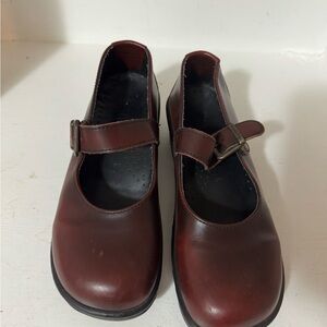 Sanita Dark Brown Mary Jane Shoes